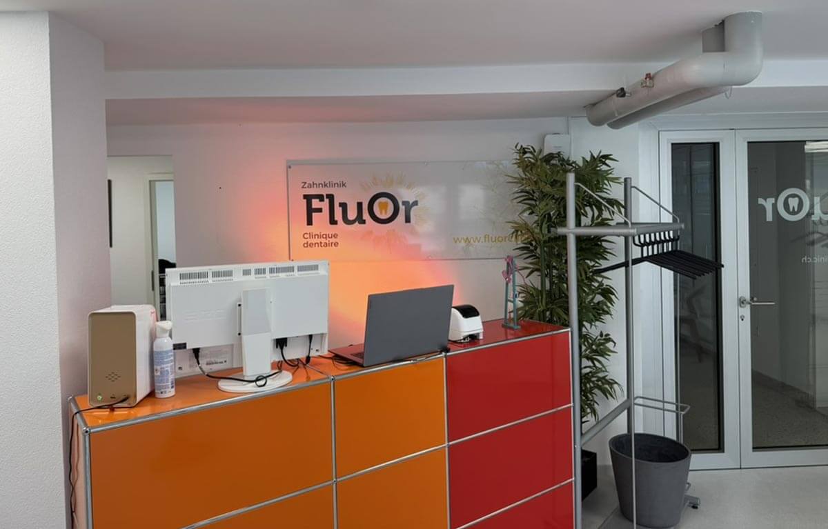 Accueil de la Clinique FluOr à Bienne en Suisse