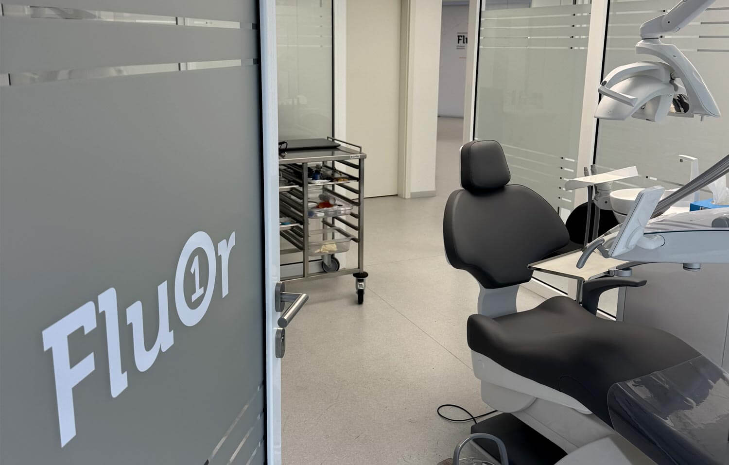 Salle de soin de la Clinique FluOr à Bienne en Suisse